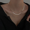 Flat Snake Chain Necklace