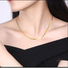 Flat Snake Chain Necklace
