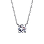 1ct Moissanite Solitaire Necklace