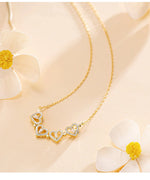 Convertible Heart Clover Necklace