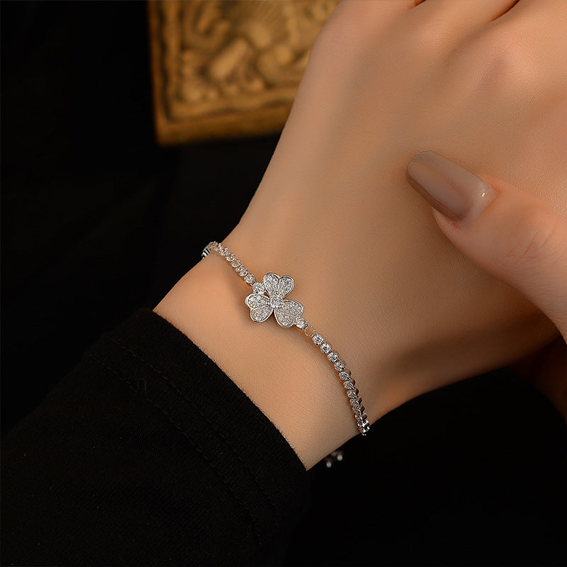 Clover Zircon Bracelet