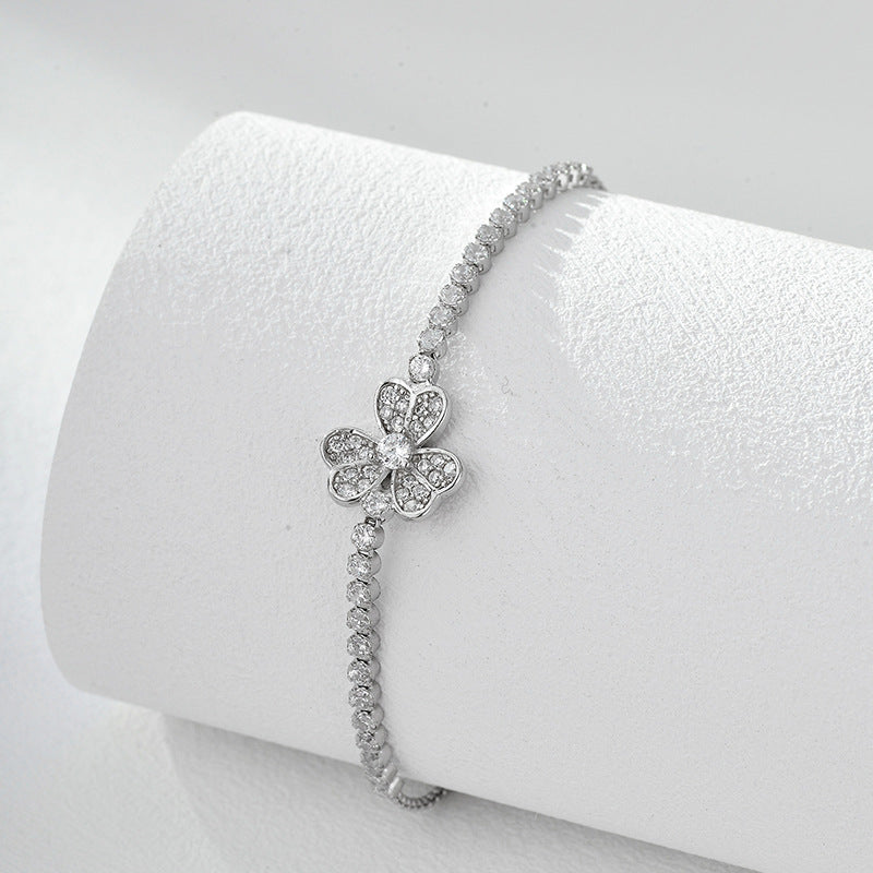 Clover Zircon Bracelet