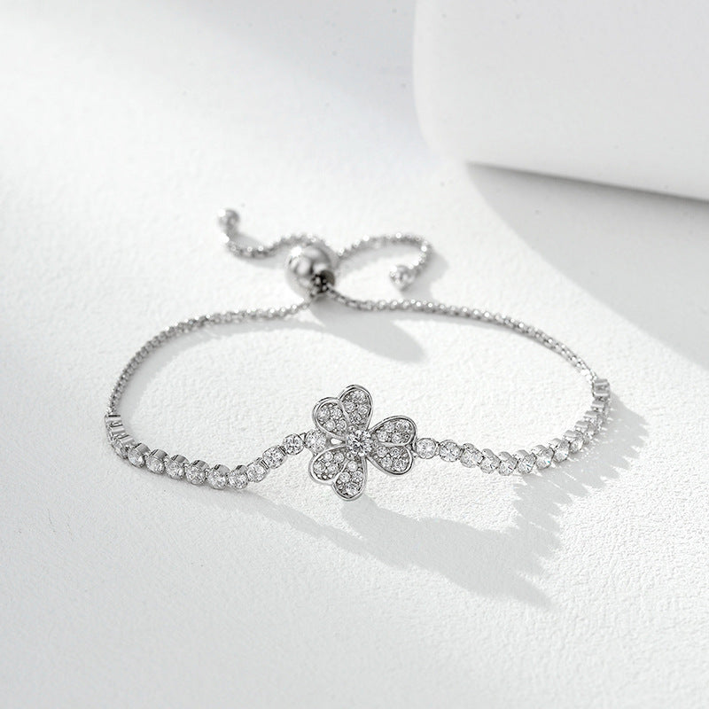Clover Zircon Bracelet