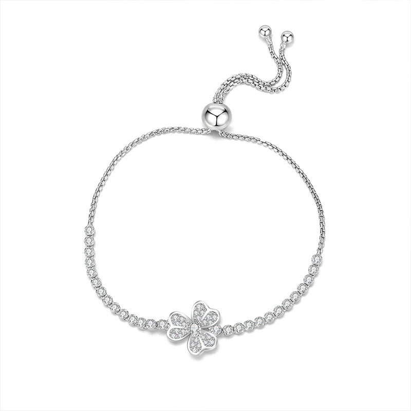 Clover Zircon Bracelet