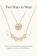 Convertible Heart Clover Necklace