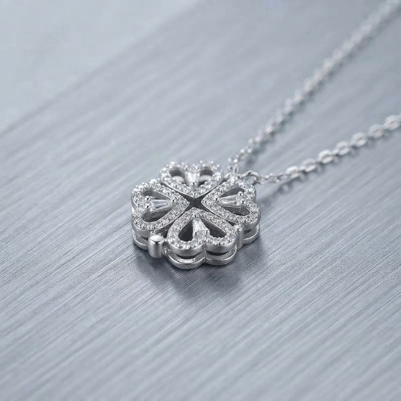 Convertible Heart Clover Necklace
