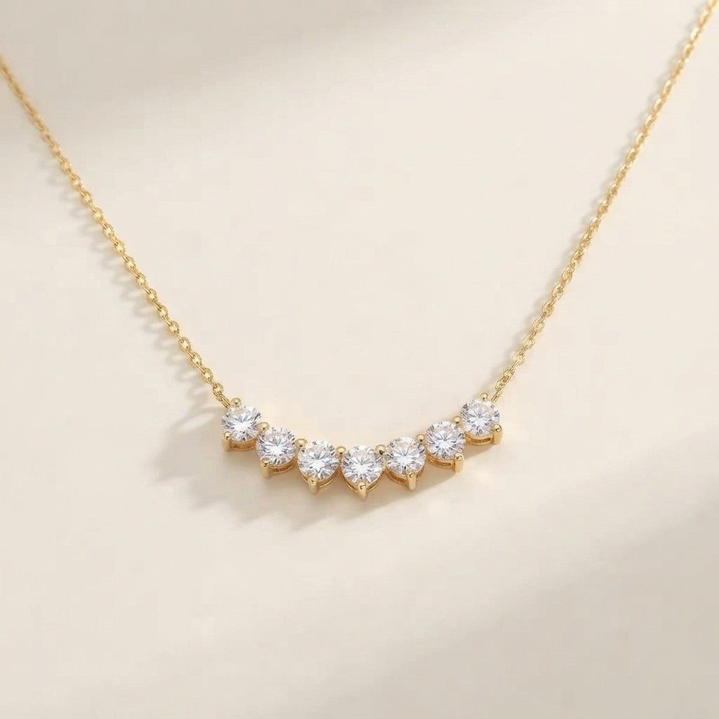 Zircon Smile Necklace
